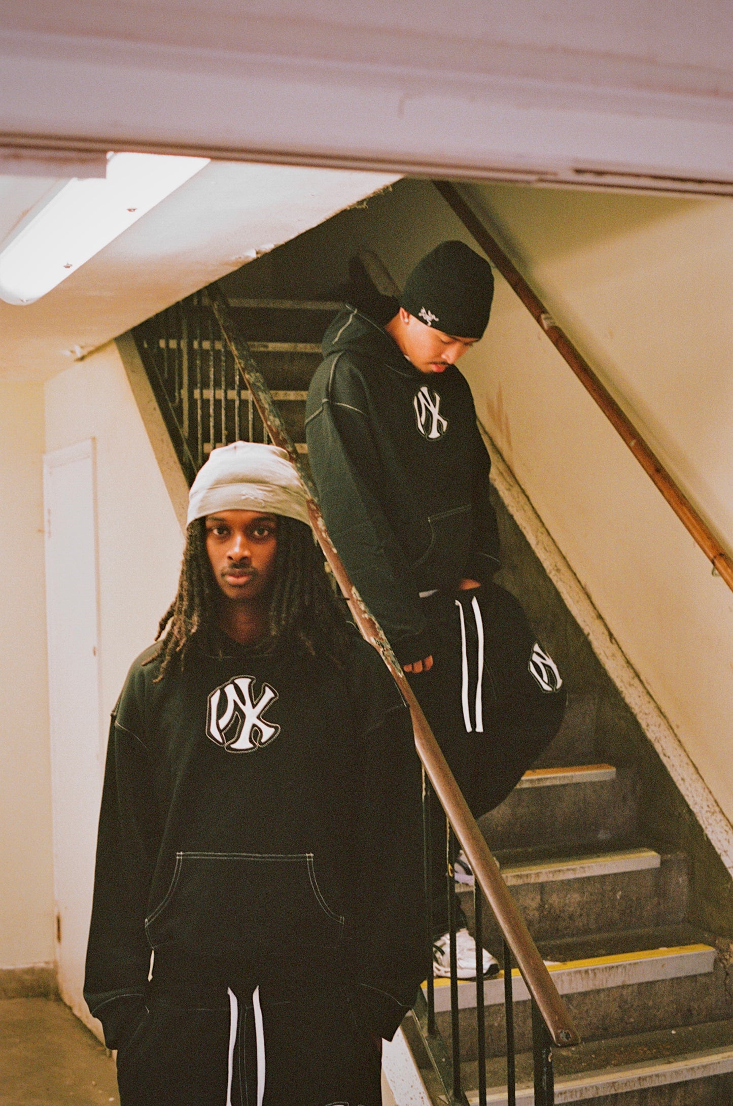 stitched tracksuit (blk)