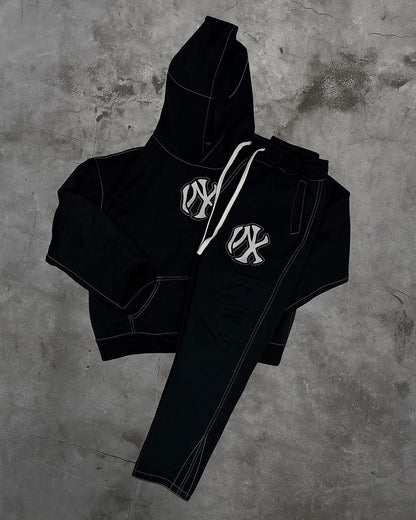 stitched tracksuit (blk)